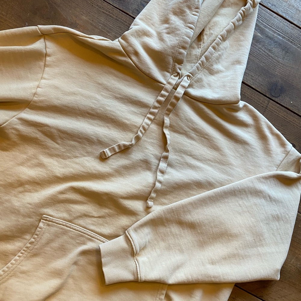 Aerie XS offline oversized hoodie - light vintage yellow color